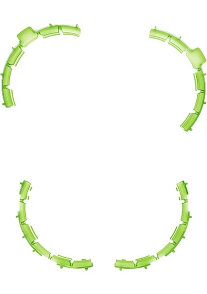 Djı Flip Koruyucu Tampon Halkaları Hızlı Çıkarma Düşme Önleyici Kapak Djı Flip Çarpışma Önleyici Aksesuarlar Yeşil (Yurt Dışından)