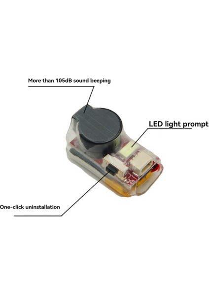 Fpv Drone Buzzer Tracker 110DB Dahili 80MAH Pil 4.5-8.5V Fpv Drone Sabit Kanatlar Için Kayıp Önleyici Cihaz (Yurt Dışından) indirimleri