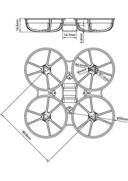METEOR75 Pro Fpv Drone Çerçevesi 1s Mikro Fırçasız Whoop Meteor 75 Pro Fpv Yarış Rc Drone Quadcopter Çerçevesi Mavi (Yurt Dışından) fiyatları