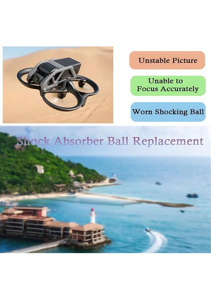 Djı Avata Gimbal Kamera Amortisör Sönümleme Topu Drone Aksesuarları Onarım Parçaları Için 3 Adet Gimbal Şok Lastiği (Yurt Dışından) indirimleri