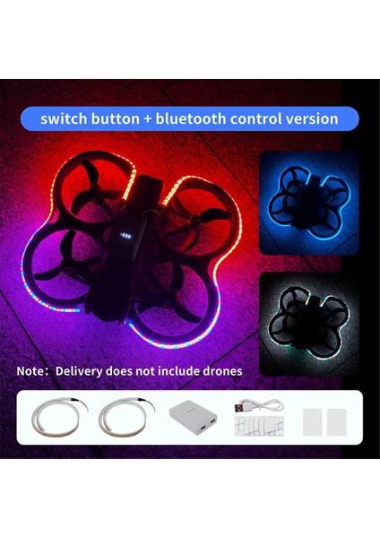Djı Neo/avata 2 Uzaktan Kumanda Gece Güvenlik Uçuş Işık Şeridi Drone Aksesuarları Için Rgb Renkli Işık Şeridi, B (Yurt Dışından) fiyatları