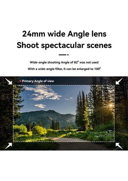 Djı Flıp Uzantısı Için Geniş Açı Lens Filtresi Görünüm Geniş Açı Filtre Sahne Lensi Gimbal Sapı Kamera Aksesuarı (Yurt Dışından) indirimleri