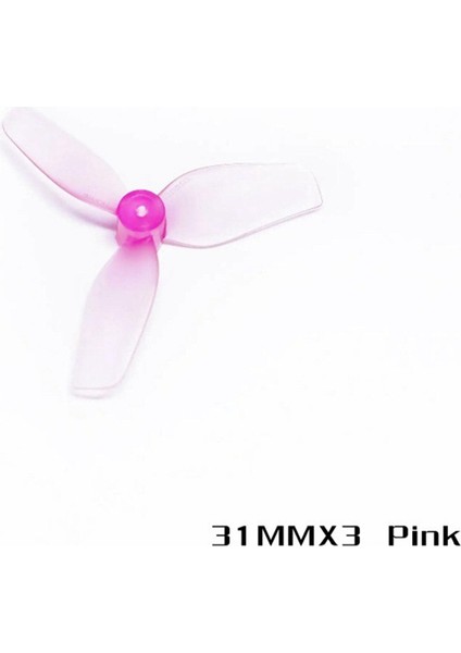 2 Çift 31MM 3 Kanatlı Pc Pervane Hafif Pervane 1.0mm Şaft METEOR65 METEOR65PRO AIR65 Quadcopter Açık Mavi (Yurt Dışından) modelleri