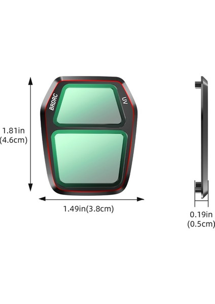 Djı Air 3s Lens Filtreleri Için Brdrc Uv Korumalı Lens Polarize Lens Filtresi Djı Air 3s Drone Kameraları Aksesuarları (Yurt Dışından) fırsatları