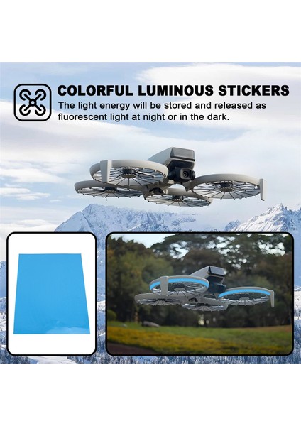 Djı Flip Su Geçirmez Gece Uçuş Uyarısı Için Renkli Işıklı Çıkartmalar Işıklı Çıkartmalar Drone Renk Değişimi Çıkartma C (Yurt Dışından) indirimleri