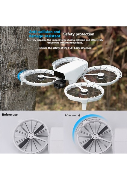 Djı Flip Için Pervane Koruyucusu Çarpışma Önleyici Halka Pervane Kanatları Koruyucu Kapak Drone Koruyucuları Aksesuarları (Yurt Dışından) fırsatları