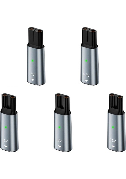 5 Paket 4.3V/8V/15V Tip-C Şarj Adaptörü Usb-C Şarj Dönüştürücüsü Philips Norelco Oneblade Serisi Elektrikli Tıraş Makinesi B (Yurt Dışından) modelleri