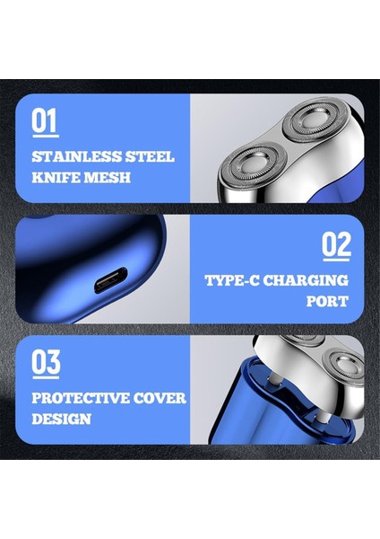 Çift Başlı Elektrikli Tıraş Makinesi Elektrikli Taşınabilir Seyahat Taşınabilir Tıraş Makinesi Erkekler Için (Yurt Dışından) fiyatları