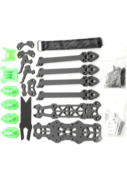 Mark4 7 Inç 295MM Quadcopter Çerçeve Kiti 5mm Kol, Yeşil Baskılı 7 Inç Fpv Serbest Stil ve Rc Yarış Drone'u Için (Yurt Dışından) modelleri