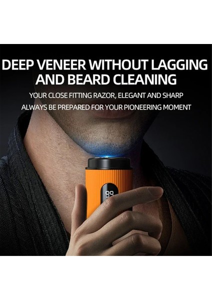 Elektrikli Tıraş Makinesi Taşınabilir USB Şarjlı Akıllı Dijital Ekran Erkek Tıraş Makinesi Kolay Seyahat Yüz Tıraş Makinesi Erkek Hediye Siyah (Yurt Dışından) fırsatları