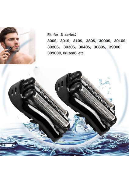 2 Adet 21B Yeni Yedek Tıraş Makinesi Folyo Başlığı Braun 3 Serisi 300S 301S 310S 320S 330S 340S Cruzer Erkek Tıraş Makinesi Tıraş Başlığı (Yurt Dışından) fırsatları