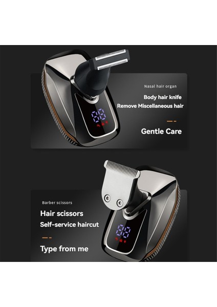 6'sı 1 Arada Erkek Elektrikli Başlıklı Tıraş Makinesi Şarj Edilebilir Kablosuz Saç Tıraşı Kel Adam Için Su Geçirmez Islak Kuru Sakal Düzeltici (Yurt Dışından) fırsatları