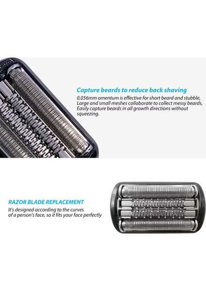 92B Folyo Kesici Başlık Tıraş Başlığı Braun Series 9 Tıraş Makinesi Yedek Bıçakları 9030S/9040S/9050CC/9297CC/9299S (Yurt Dışından) indirimleri