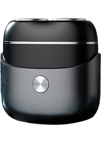 Mini Elektrikli Tıraş Makinesi Taşınabilir Döner Tıraş Makinesi Cep Boy Sakal Tıraş Makinesi Manyetik Tıraş Başlığı ile Erkekler Için Koyu Gri (Yurt Dışından)