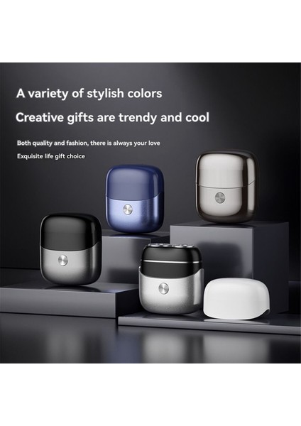 Mini Elektrikli Tıraş Makinesi Taşınabilir Döner Tıraş Makinesi Cep Boy Sakal Tıraş Makinesi Manyetik Tıraş Başlığı ile Erkekler Için Koyu Gri (Yurt Dışından) modelleri