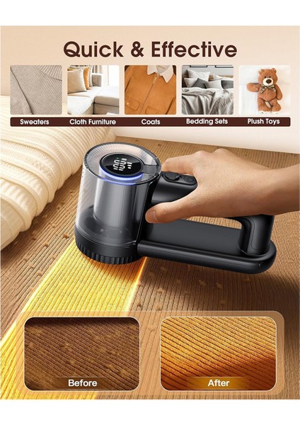 Ev Taşınabilir Kumaş Tıraş Makinesi, Elektrikli Epilatör, Dijital Ekranlı Kumaş Kazak Tıraş Makinesi Saç ve Tüylenme Giderme (Yurt Dışından) fiyatları