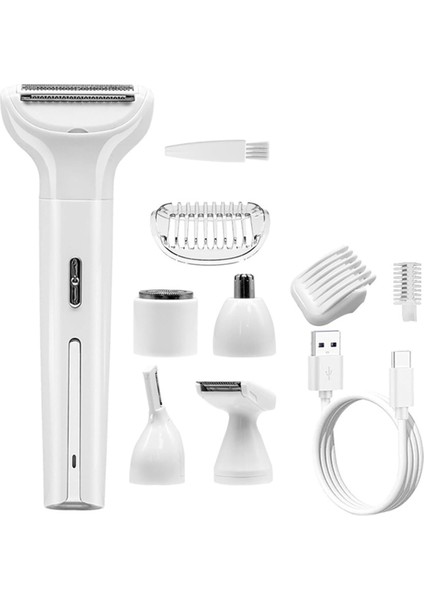Kadınlar Için Elektrikli Tıraş Makinesi Yüz Kollar Bacaklar Koltuk Altı Tüy Kesme Makinesi 5'i 1 Arada Kadınlar Için Vücut Tıraş Makinesi Kadınlar Için Elektrikli Epilatör (Yurt Dışından)