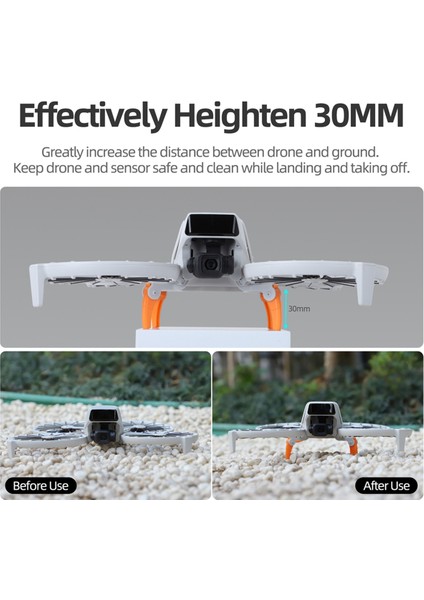 Sunnylıfe Djı Flip Için Iniş Takımı Katlanabilir Iniş Ayağı Uzatma Ayakları Yükseklik Djı Flip Için Genişletilmiş Koruma Aksesuar B (Yurt Dışından) modelleri