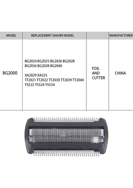 Norelco Bodygroom BG2000 BG2024 TT2040 BG2028 TT2030 TT2020-2023 TT2039 Için 10 Paket Trimmer Tıraş Makinesi Başlığı Folyo Değiştirme (Yurt Dışından) fiyatları
