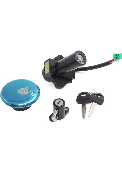 GN250 Aksesuarları Için Kontak Anahtarı Kilidi Yuvası Gaz Depo Kapağı Anahtar Seti (Yurt Dışından)