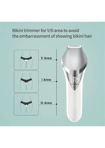 Kadınlar Için Elektrikli Düzeltici 6'sı 1 Arada Ağrısız Islak ve Kuru Kadın Tıraş Makinesi Kol, Koltuk Altı, Bikini, Bacaklar, Değiştirilebilir Başlıklar (Yurt Dışından) indirimleri