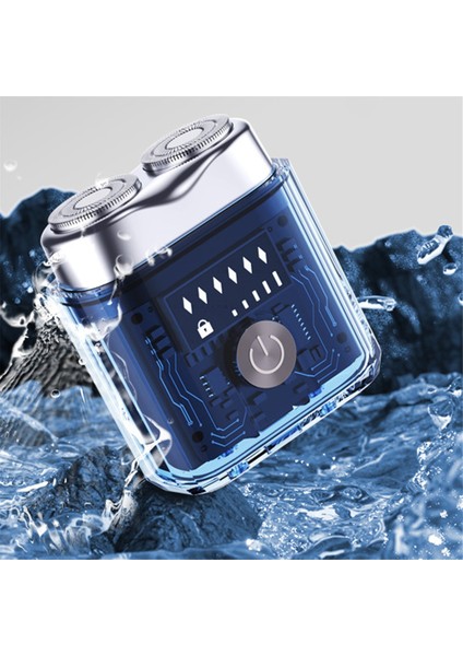 Yeni Elektrikli Tıraş Makinesi Mini Şeffaf Iki Yönlü Tıraş Makinesi Taşınabilir Yıkanabilir Uzun Dayanıklılık LED Ekran Ev Seyahat A (Yurt Dışından) fiyatları