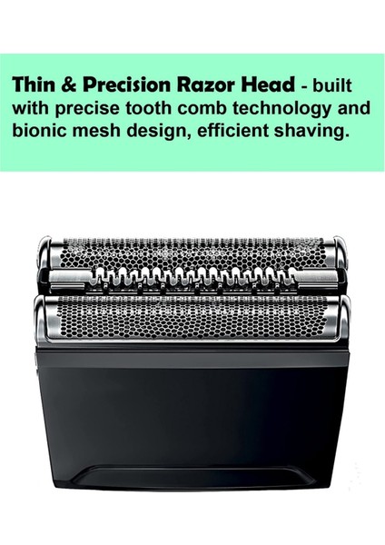 Braun Elektrikli Tıraş Makinesi Için 52B Serisi 5 Yedek Başlık, S5 Islak ve Kuru Yedek Folyo ve Kesici 5190CC 5090 5020 (Yurt Dışından) fırsatları