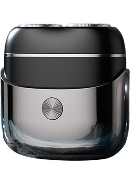 Mini Elektrikli Tıraş Makinesi Taşınabilir Döner Tıraş Makinesi Cep Boy Sakal Tıraş Makinesi Manyetik Tıraş Başlığı ile Erkekler Için Siyah (Yurt Dışından)