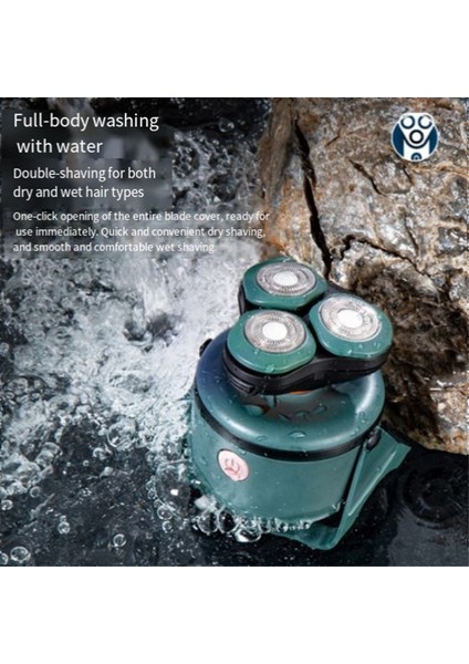 Üçlü Kafa Çok Işlevli Tıraş Makinesi Vücut Yıkama Fourinone Tıraş Makinesi Erkek USB Şarj Edilebilir Elektrikli Tıraş Makinesi (Yurt Dışından) indirimleri