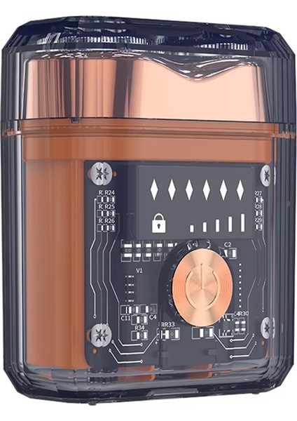 Yeni Elektrikli Tıraş Makinesi Mini Şeffaf Iki Yönlü Tıraş Makinesi Taşınabilir Yıkanabilir Uzun Dayanıklılık LED Ekran Ev Seyahat B (Yurt Dışından)