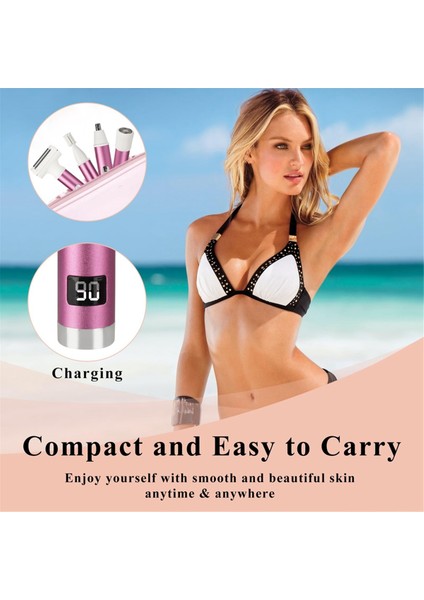 Islak ve Kuru Kablosuz Elektrikli Tıraş Makinesi LED Ekranlı Yüz Tüy Alma Makinesi Pürüzsüz ve Nazik Bikini Düzeltici Yüz ve Vücut Için (Yurt Dışından) fırsatları