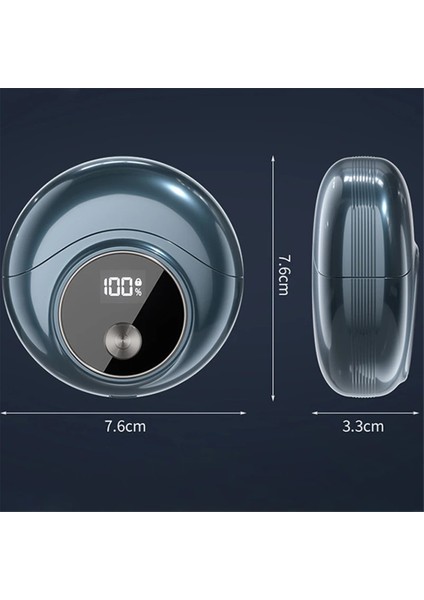 Mini Elektrikli Tıraş Makinesi Yüksek Hızlı Motor Su Geçirmez USB Şarj Edilebilir Tıraş Makinesi Seyahat Taşınabilir Döner Tıraş Makinesi Mavi (Yurt Dışından) indirimleri