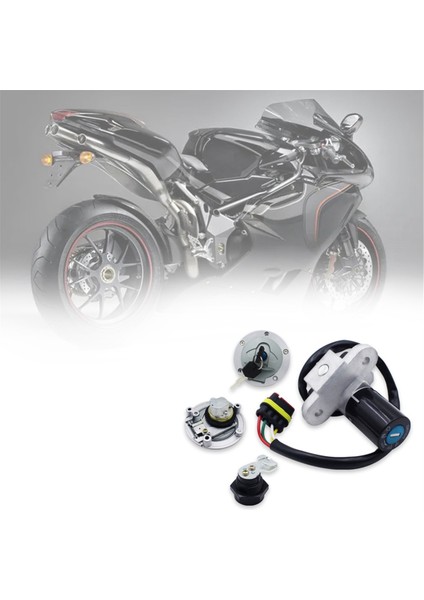 F4 1000 2006-2007 Için Kontak Anahtarı Kilidi Yuvası Gaz Depo Kapağı Anahtar Seti (Yurt Dışından) fiyatları