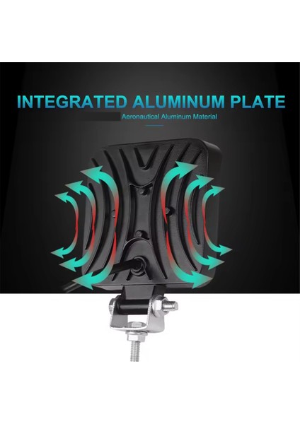 12V 24V LED Işık Çubuğu 48W Kamyon, Arazi Aracı, Suv, Atv LED Farlar Için Kare Spot Işığı (Yurt Dışından) fiyatları