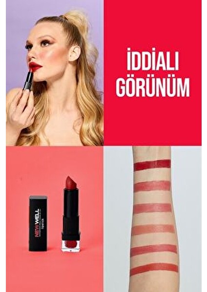 Likit Ruj 06 Parlak Renk Kadınlar İçin 6 Renk Seçeneğiyle Kolay Kullanım modelleri