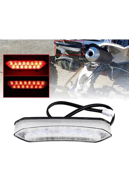 Motosiklet Arka Lambası Atv Plaj Bisikleti 12V LED 700 2006-2018 Siyah (Yurt Dışından) modelleri