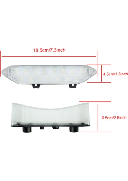 Motosiklet Arka Lambası Atv Plaj Bisikleti 12V LED 700 2006-2018 Siyah (Yurt Dışından) indirimleri