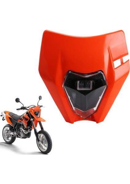 Sx F Exc Xcf Fe Te Fc Beyaz Için LED Far Kaplaması Motosiklet Motokros Far Lambası (Yurt Dışından) fırsatları