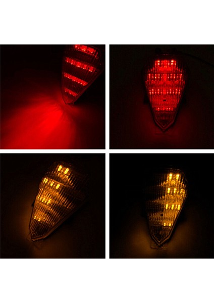 Yzf R6 2008-2016 Için Siyah Dur Işareti Lambası Arka LED Entegre Dönüş Sinyali (Yurt Dışından) modelleri