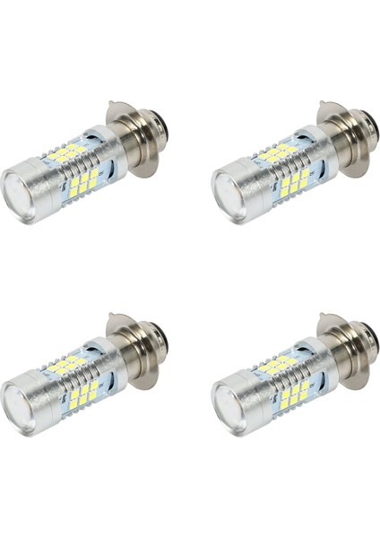 4x H6 Tek Pençeli 3030 21SMD LED Far Ampulü 1200LM Beyaz 21W (Yurt Dışından)