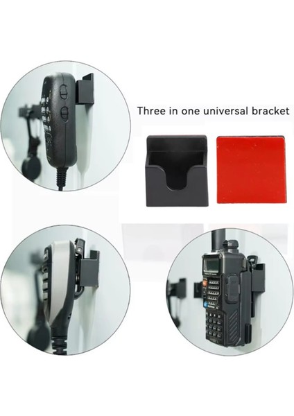 Evrensel Araç Radyo Tutucu Duvara Monte Mikrofon Askısı Elde Taşınabilir Yapışkanlı Arka (Yurt Dışından) fırsatları