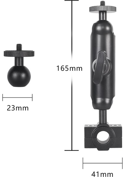 Bisiklet Kamera Tutucu Gidona Dikiz Aynası Montaj Braketi 1/4 Metal Stand Aksiyon Için (Yurt Dışından) fırsatları