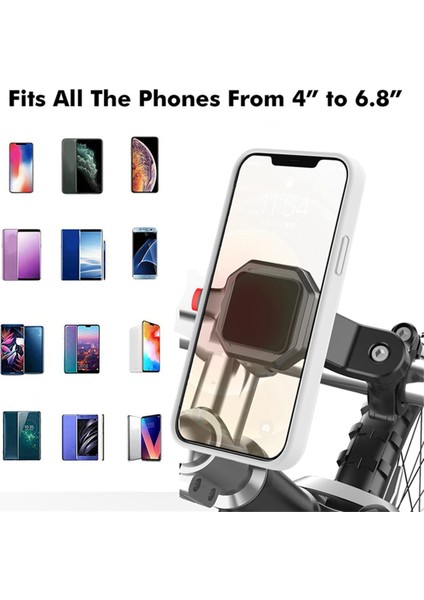 Bisiklet Telefon Tutucu Darbeye Dayanıklı Braket Sallanma Önleyici Bisiklet Gidonu Gövdesi Navigasyon (Yurt Dışından) indirimleri