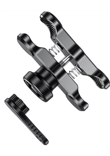 25MM Bilyalı Kafa Bisiklet Telefon Tutucu Hırsızlığa Karşı Çift Soketli Kol Alüminyum Alaşımlı Tutucu 9cm Montaj Kelepçesi (Yurt Dışından) fiyatları