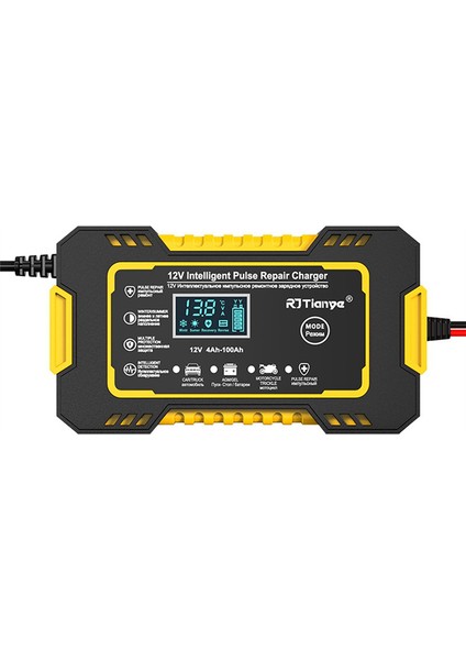 12V Tam Otomatik Akıllı Şarj Cihazı 6A Yüksek Güçlü Taşınabilir Araç Aküsü Ab Fişiyle Şarj Edilebilir (Yurt Dışından)