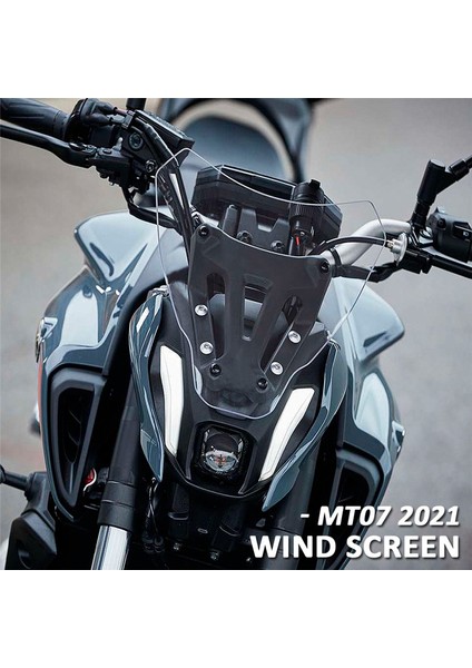 MT07 Mt-07 2021 2022 Için Ön Cam Deflektörleri Ön Cam Koruyucu (Şeffaf) (Yurt Dışından) modelleri