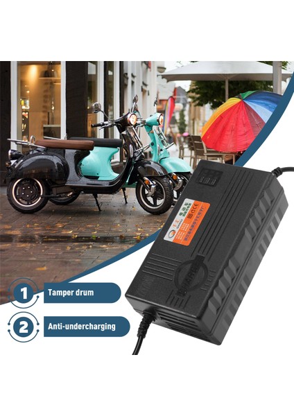 72V 20AH Akü Şarj Cihazı 6 LED Ekranlı Scooter Tekerleği Kurşun Asit Elektrikli Bisiklet Aksesuarları Abd Fişi (Yurt Dışından) fırsatları