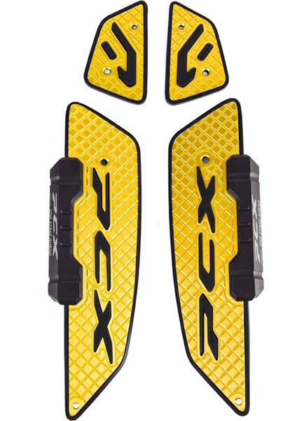 2025 PCX160 PCX125 Ayak Pedleri Alüminyum Alaşımlı Pedal Modifiye Kaymaz Ayak Dayanağı Altın (Yurt Dışından)