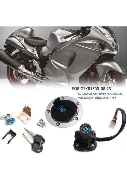 GSXR1300 2008-2023 Için Kontak Anahtarı Kilidi Yuvası Gaz Depo Kapağı Anahtar Seti (Yurt Dışından) indirimleri