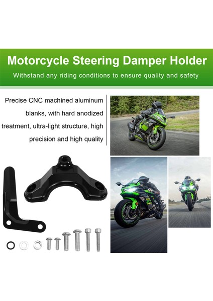 -6r 6r 636 ZX6R 2013-2025 Için Motosiklet Direksiyon Amortisörü Tutucu Kiti Stabilizatör Montaj Braketi (Yurt Dışından) fırsatları